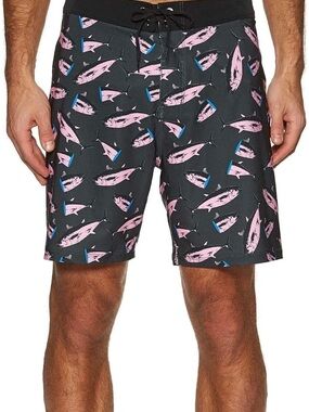 Hurley Phantom 18 in Stretchy Tuna Board Shorts Size 27